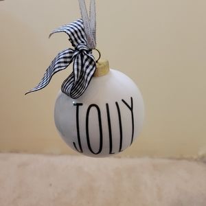Rae Dunn Jolly Christmas ornament
